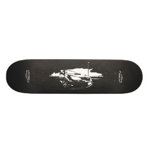Subbie with Faux  Carbon Fibre Skateboard