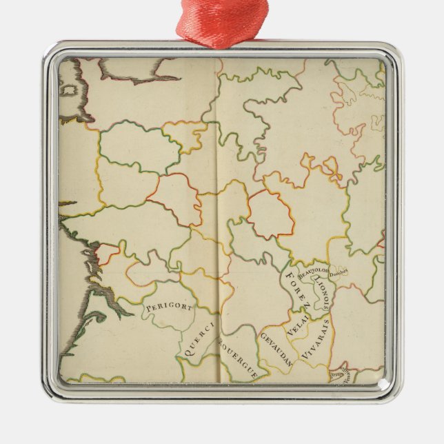 Subdivision of France Metal Tree Decoration (Front)