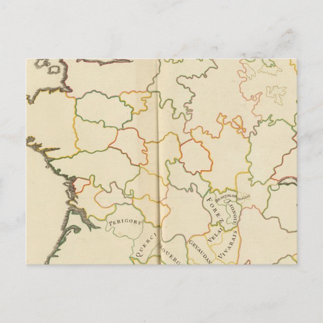 Subdivision of France Postcard (Front)