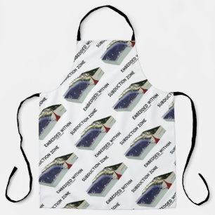 Subduction Zone Embedded Within Geology Humor Apron