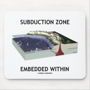 Subduction Zone Embedded Within (Geology Humor) Mouse Mat
