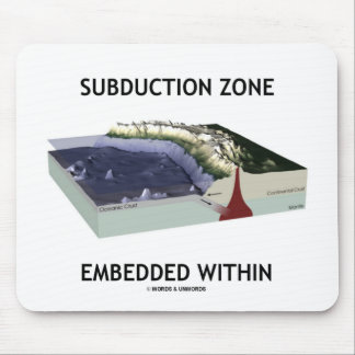 Subduction Zone Embedded Within (Geology Humour) Mouse Mat