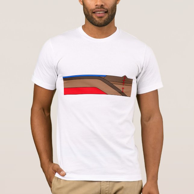 Subduction Zone- Geology T-Shirt (Front)