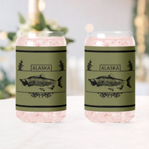 Subdued Alaska Combat Fisherman Badge Can Glass