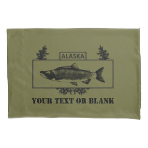 Subdued Alaska Combat Fisherman Badge Pillowcase