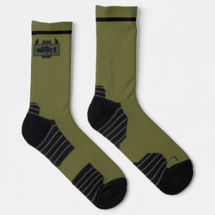 Subdued Alaska Combat Fisherman Badge Socks