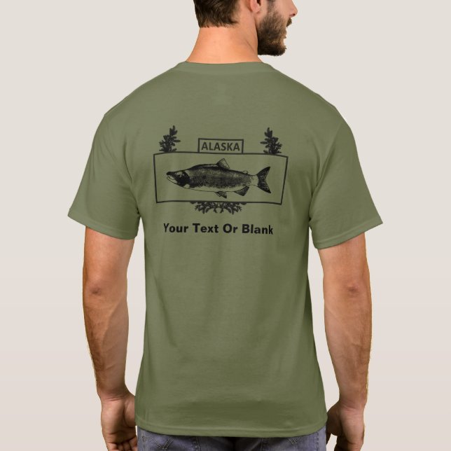 Subdued Alaska Combat Fisherman Badge T-Shirt (Back)