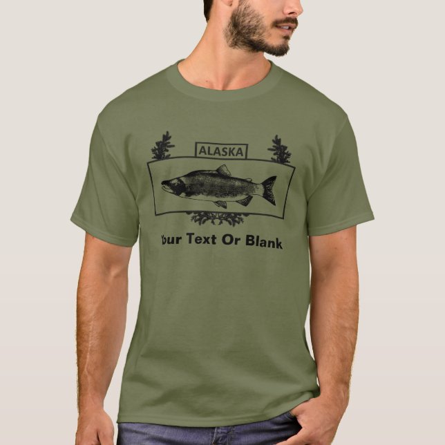 Subdued Alaska Combat Fisherman Badge T-Shirt (Front)