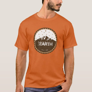 Subdued Earth Round Logo [Orange] T-Shirt