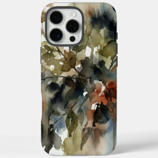 Subdued Forest Watercolor iPhone 16 Pro Max Case