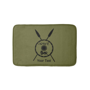 Subdued Maccabee Shield And Spears Bath Mat