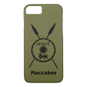 Subdued Maccabee Shield And Spears iPhone 8/7 Case