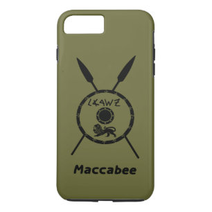Subdued Maccabee Shield And Spears iPhone 8 Plus/7 Plus Case