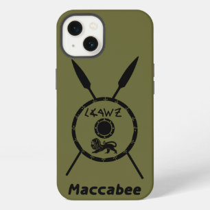 Subdued Maccabee Shield And Spears iPhone 13 Case