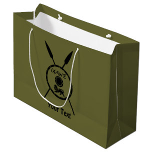 Subdued Maccabee Shield And Spears Large Gift Bag