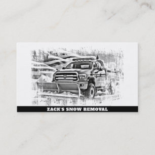 *~* Subdued Snow Removal  Plough PatrioticTruck AP Business Card