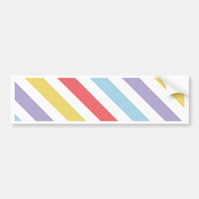 Subdued Stripes Bumper Sticker (Front)