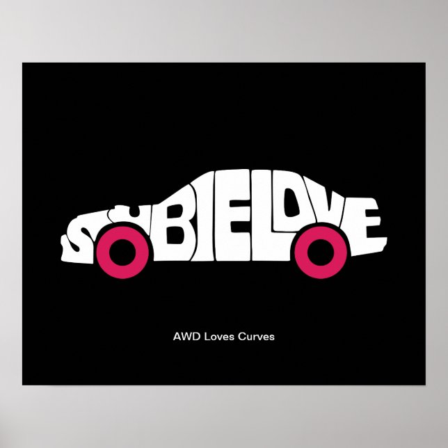 Subie Love AWD Poster (Front)