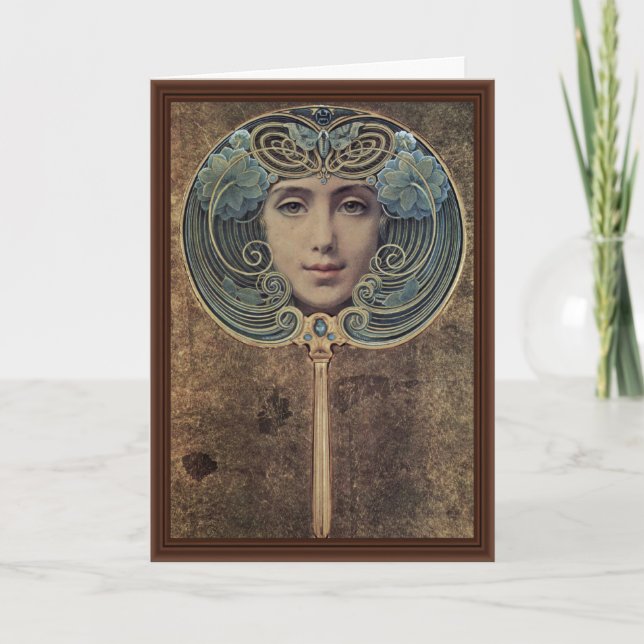 Subjects On A Golden Background By Hawkins Louis W Card (Front)