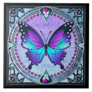 Sublimation Butterfly with Background Tile