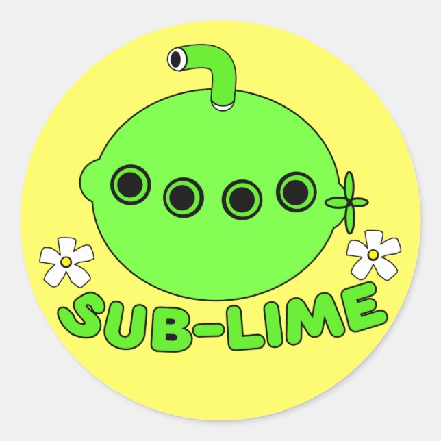 Sublime Classic Round Sticker (Front)