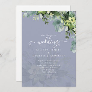 Sublime Dusty Blue GREENERY Eucalyptus WEDDING