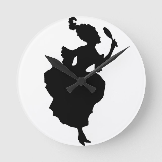 Sublime Marie Antoinette Silhouette Clock (Front)