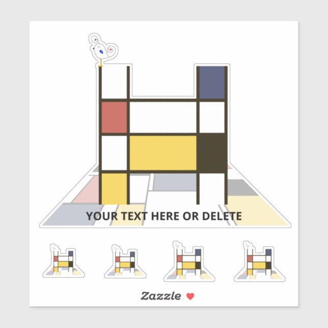 Sublime Neoplasticism Art Monogram. Letter H (Sheet)