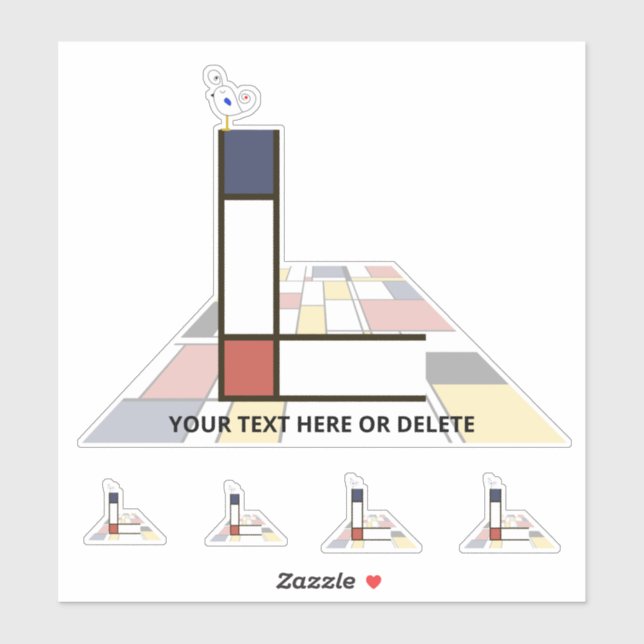 Sublime Neoplasticism Art Monogram. Letter L (Sheet)