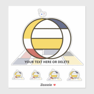 Sublime Neoplasticism Art Monogram. Letter O