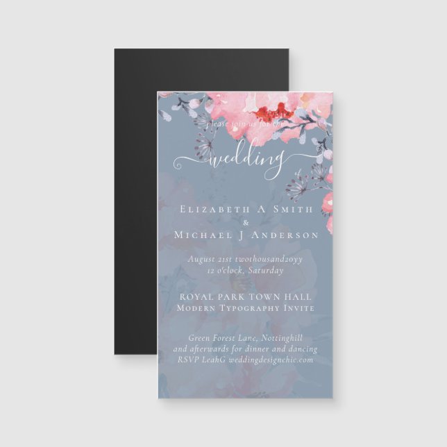 Sublime Pink Blossoms WEDDING SUITE - BUDGET (Front/Back)