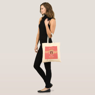 Sublime Rose Gold Quinceanera Princess Tote Bag