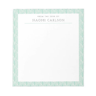 Sublime Scallops (Jade) Custom Notepad