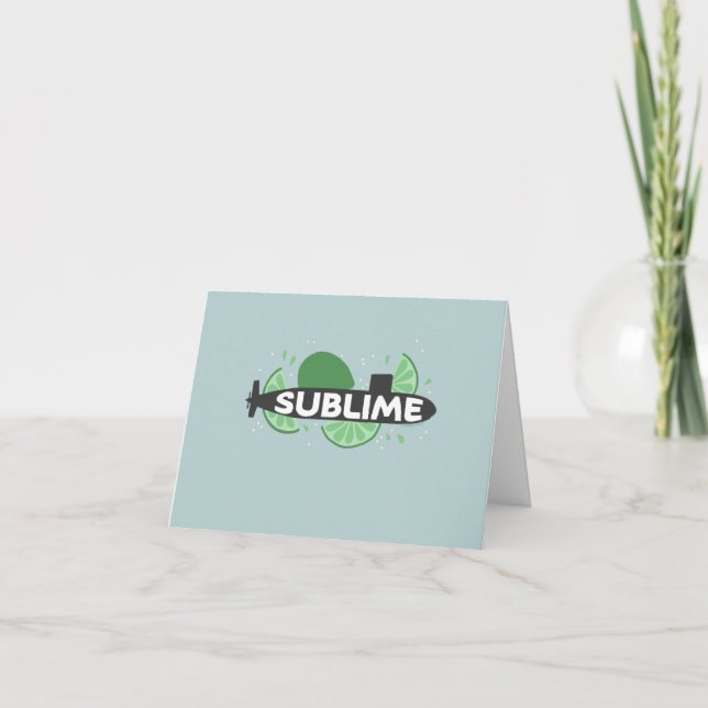 Sublime - Submarine Note Card (Front)