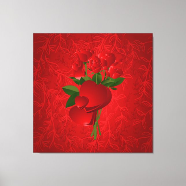 Subliminal Roses Wrapped Canvas (Front)