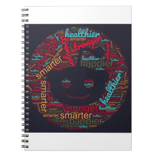 Subliminal Word Art for reddit social icon Notebook