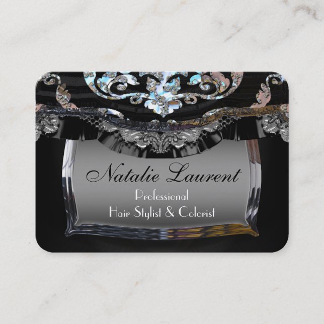 Sublte Elegance  Professional Round Business Card (Front)