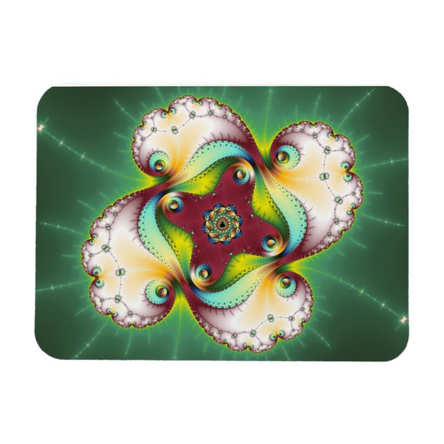 Subltle Glow - Fractal Art Magnet (Horizontal)