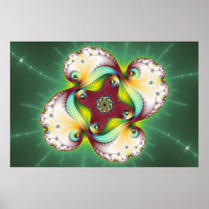 Subltle Glow - Fractal Art Poster