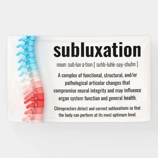 Subluxation Definition Chiropractic Banner (Horizontal)