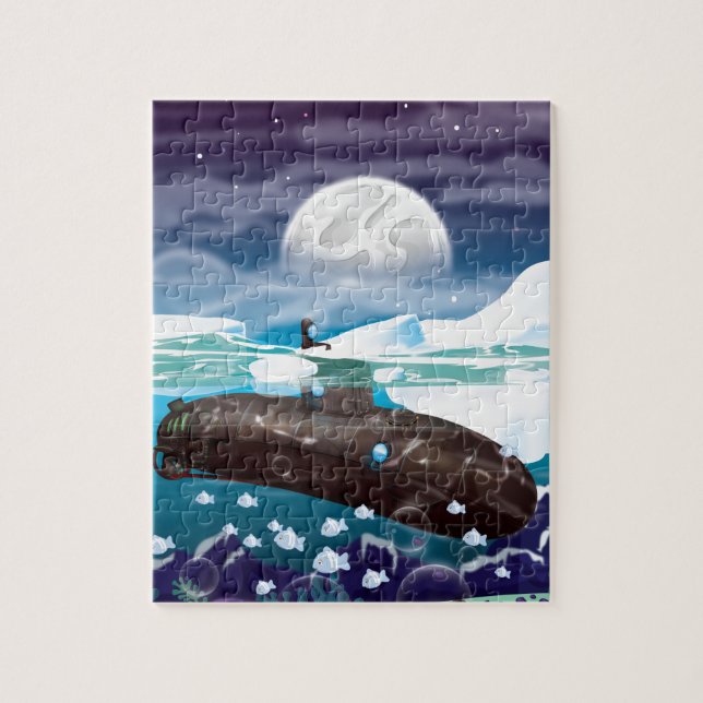 Submarine Arctic Adventure Jigsaw Puzzle (Vertical)