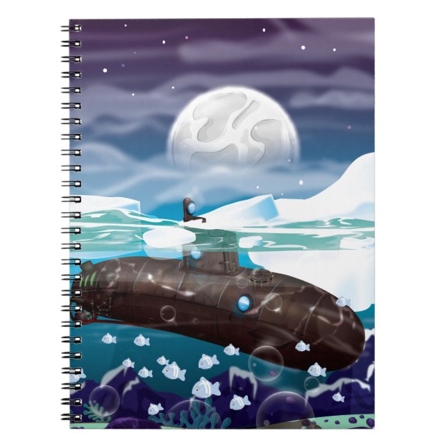 Submarine Arctic Adventure Notebook (Front)