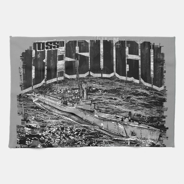 Submarine Besugo Kitchen Towels (Horizontal)