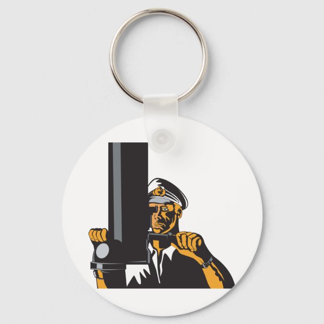 Submarine Captain Key Ring (Front)