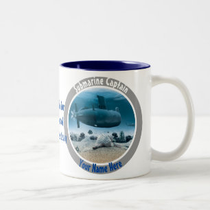 Submarine Captain Two-Tone Coffee Mug