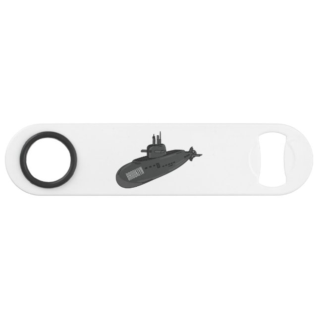 Submarine cartoon illustration (Front (Horizontal))