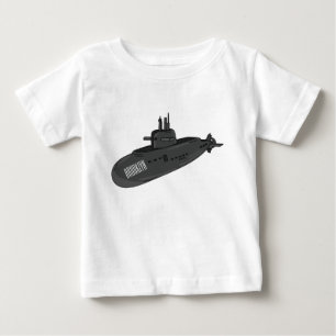 Submarine cartoon illustration baby T-Shirt