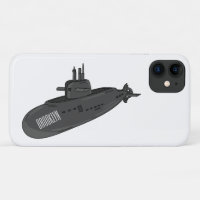 Submarine cartoon illustration