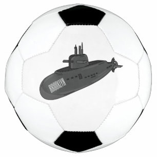 Submarine cartoon illustration football
