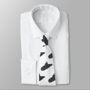 Submarine cartoon illustration tie